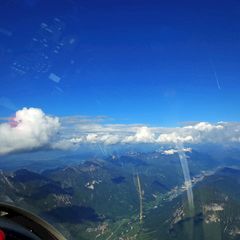 Flugwegposition um 15:06:19: Aufgenommen in der Nähe von Gemeinde St. Jakob im Rosental, Österreich in 2225 Meter
